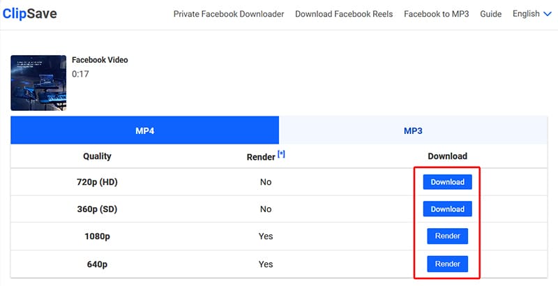 Save videos to your device